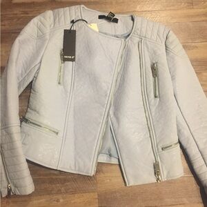 Forever 21 Premium Label pillow soft leather jacket